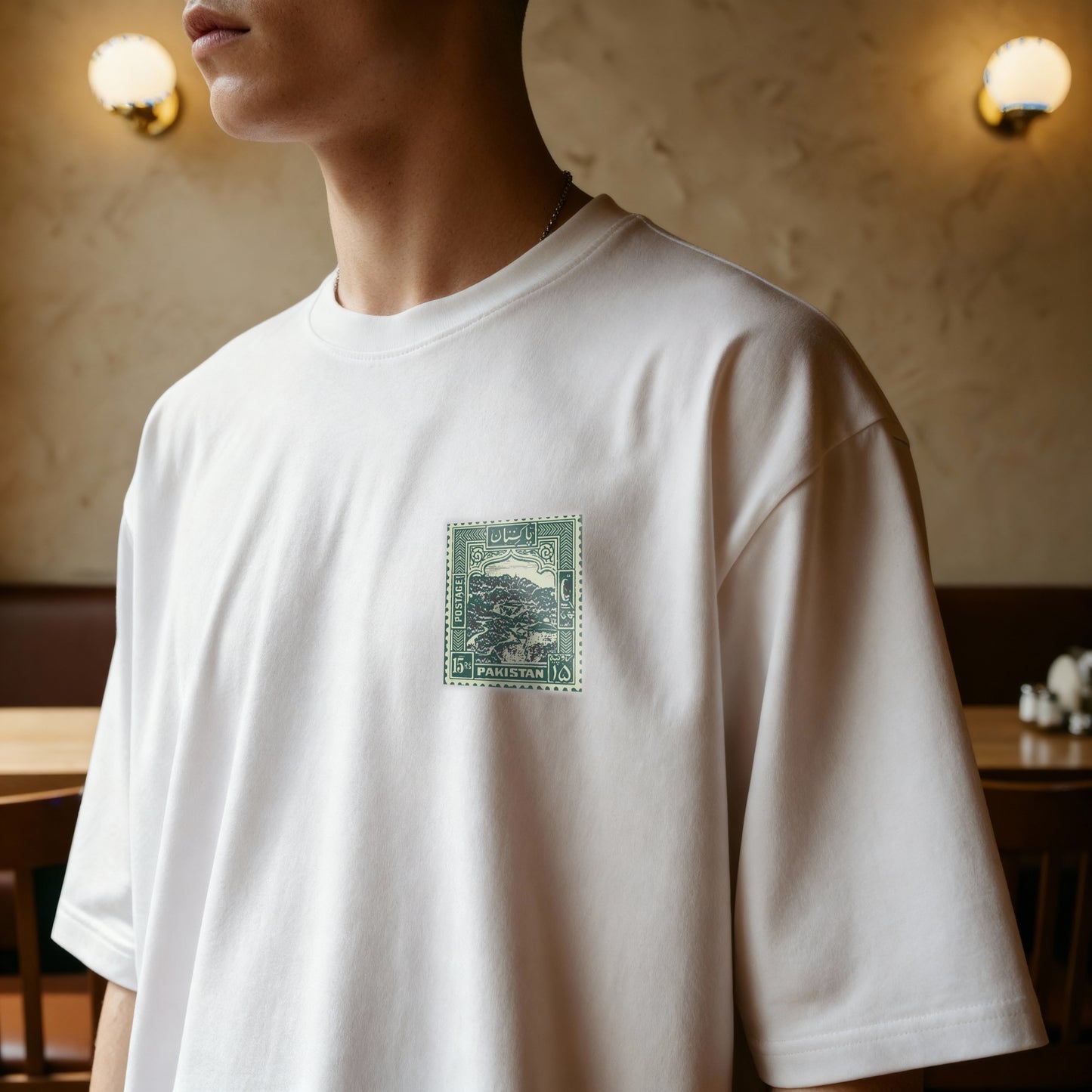 Beyond the Hour – Oversized Drop Shoulder Tee ( WHITE )