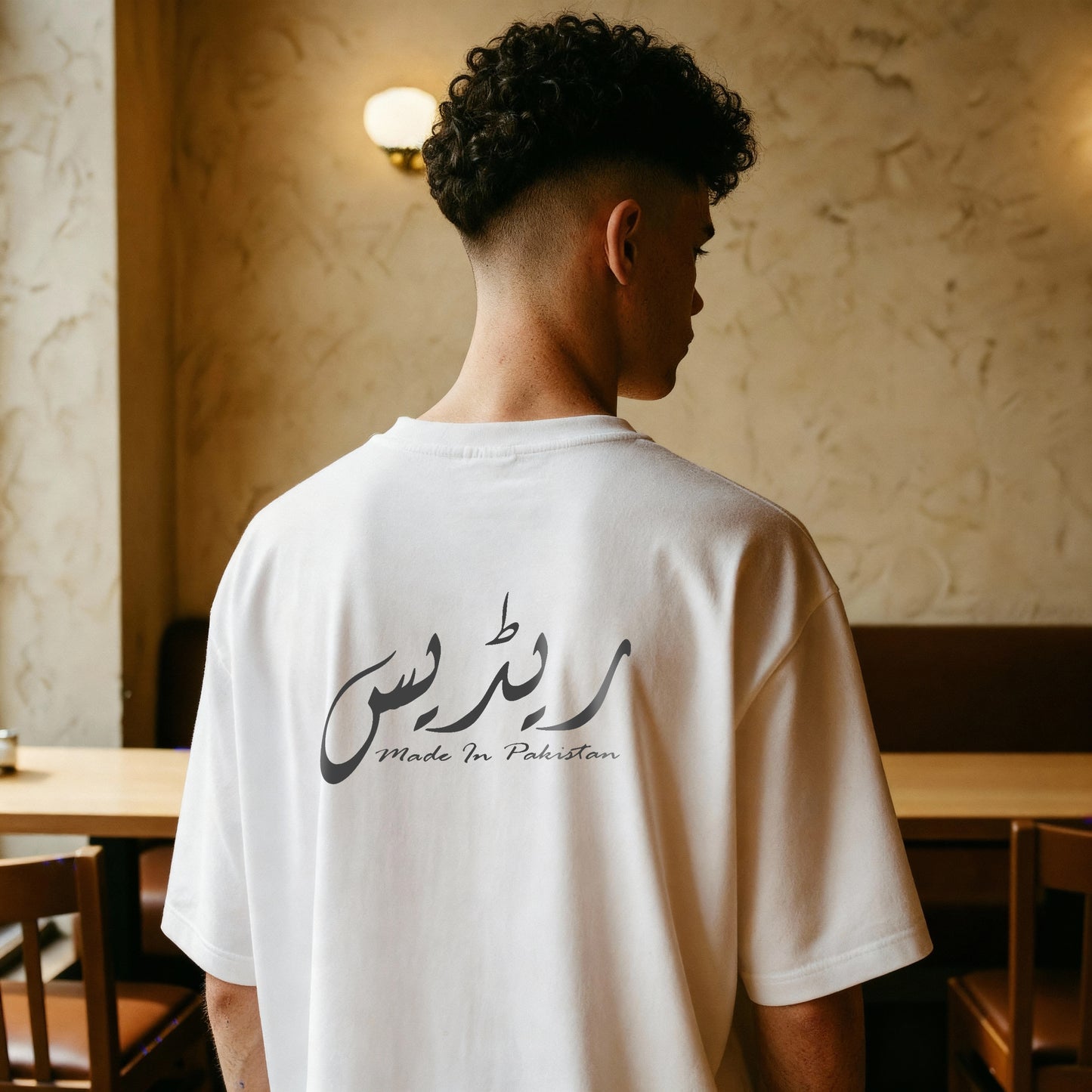 Beyond the Hour – Oversized Drop Shoulder Tee ( WHITE )